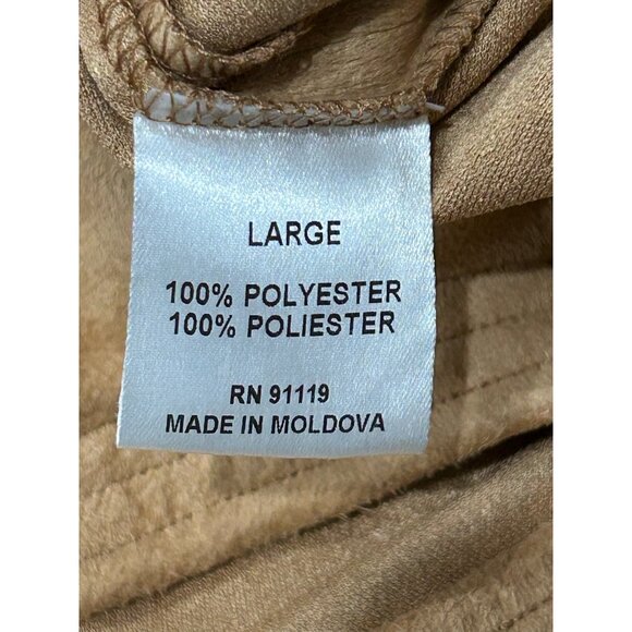 Pure Joy Tan Ruffled Hem Long Boho Western Skirt Size Large - Picture 6 of 9